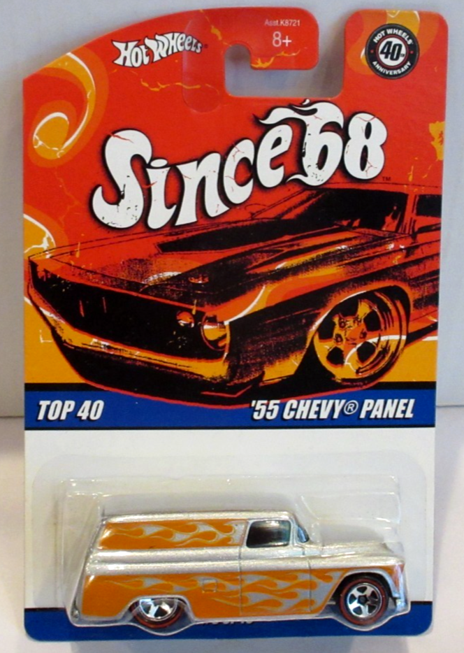 HOT WHEELS SINCE '68 ~REDLINE '55 CHEVY PANEL With MOTORCYCLE IN