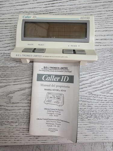 BEL-TRONICS AD100 Caller ID CALL REJECT CALL BLOCKER BLOCK  Beltronic AD-100