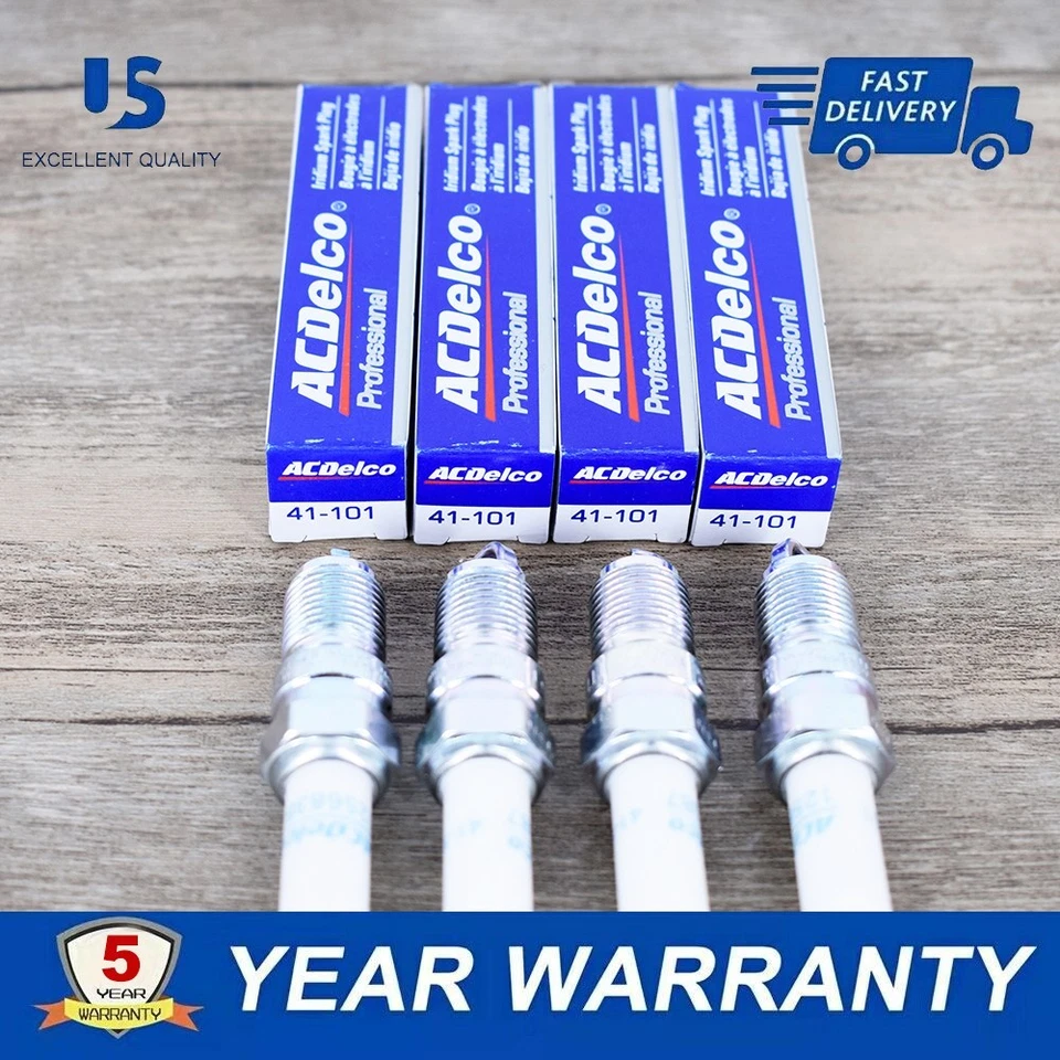 8PCS Genuine 41-101 12568387 Iridium Spark Plug For Buick Chevrolet G/M Pontiac - Image 2 of 4