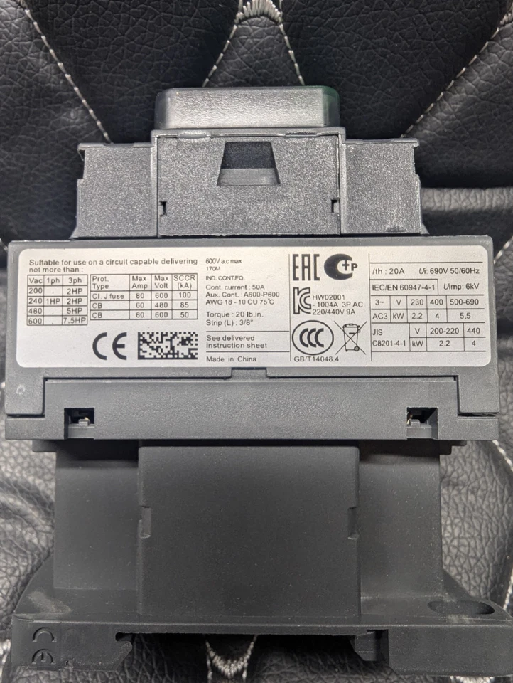 LC1D09B7 Contactor 24V coil AC 3NO 9A replace Schneider Contactor Deca LC1D09B7 - Image 4 of 4
