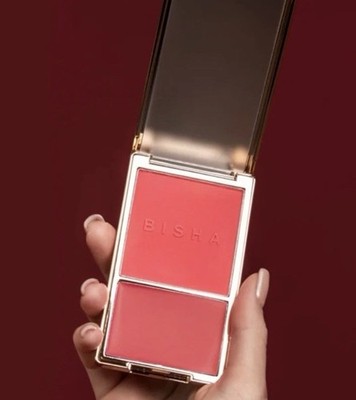 BISHA Essential Duo Blush in Bahamas (peachy coral) 12.0 g New!!  