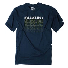 Factory Effex Suzuki Repeat T-Shirt - Heather Navy - X-Large 27-87426