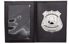 Police ID Badge Police Officer Fancy Dress Wallet Mens Ladies Cop Black