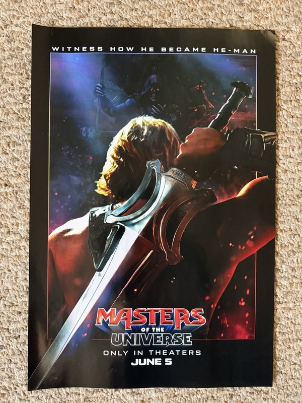 Masters Of The Universe 2026 Movie Teaser Poster 11X17 He-Man 🍿