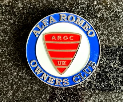 Alfa Romeo AROC Club Metal Badge Plaque 6cm diameter 5mm thick - Image 1 of 4