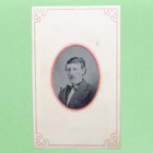 Antique Tintype Photo Handsome Man Stache Portrait 1800s Victorian Civil War Era