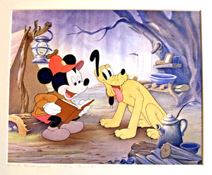 Walt Disney “The Pointer” 8x10 Cel Reproduction/ Cel Transfer Mickey Pluto P-502