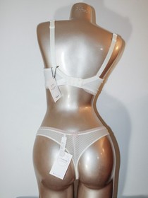 Aubade Paris Sample Nymphea Paradis White Lingerie Set 34E S