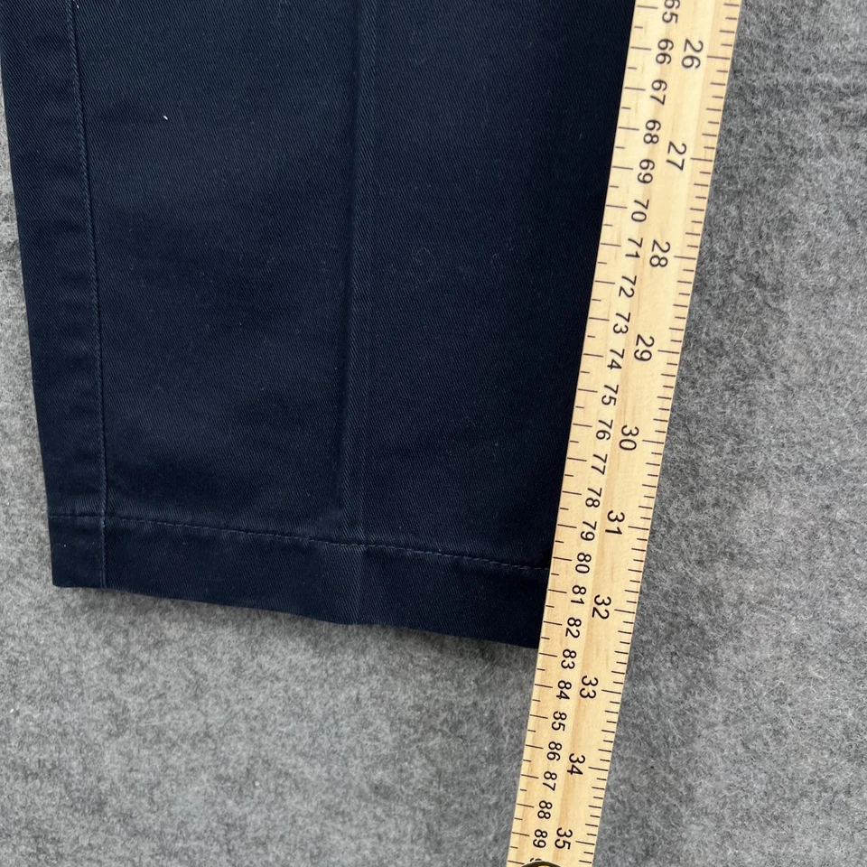 Pantalones Dockers Para Hombre 34x30 Azul Marino Plisado Chino Pantalones Hechos en EE. UU. Algodón Clásico Foto 4 de 4