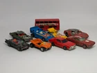 Corgi Toy Cars Diecast Lot of 9 Batmobile/Starsky/Cougar/Eldorado