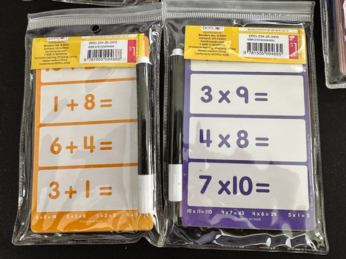 Money Addition Division Multiplication Flash Cards And Wipe Clean Cards SEE PICS - Picture 7 of 8