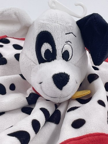 Disney Baby 101 Dalmatians Patch Puppy Dog Red Trim Security Blanket Lovey - Picture 6 of 6