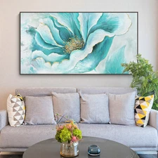 Hand Painted Flower Picture Oil Painting On Canvas Modern Wall Art Picture Home