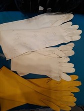 3 Pair Of Ladies Vintage Long Gloves Ladies Tiny Hands Estate Find