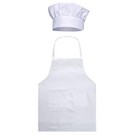 Chef Apron Hat Set Adjustable Apron with Butcher Hat Baker Costume for Men and