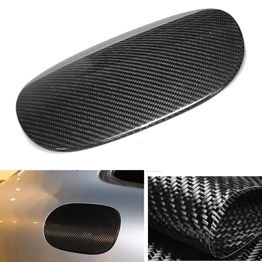 Porsche Cayenne 2018-2023 Carbon Fiber Fuel Tank Cover Cap Black