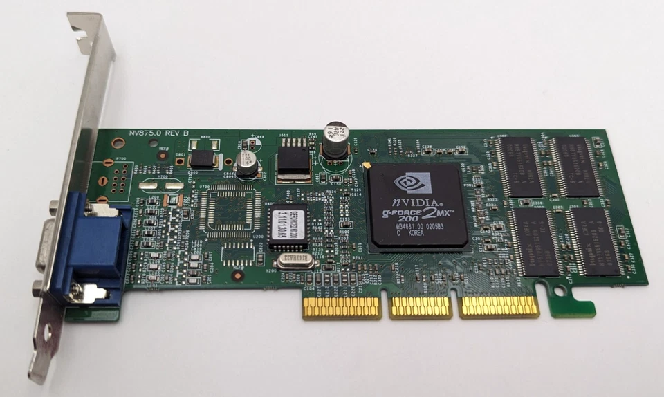 Gateway NVIDIA GeForce2 32MB MX200 AGP Video Graphics Card 6002023 NV875.0 Rev B - Image 4 of 4