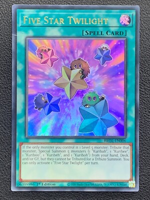 five star twilight yugioh card - BROL-EN006 - Ultra Rare and 1 Kuriboh from your hand Twilight Rose Knight - LC5D-EN085