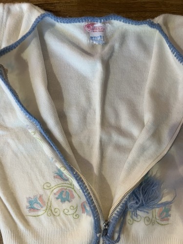 Vintage toddler/child zip up cardigan sweater - Picture 6 of 8