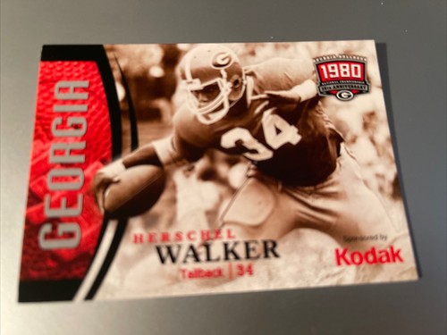 Herschel Walker Georgia Bulldogs Kodak Football Card - RARE *LUKE137*
