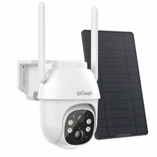 4G LTE Cellular Wireless Outdoor PTZ Security Camera Solar Battery CCTV