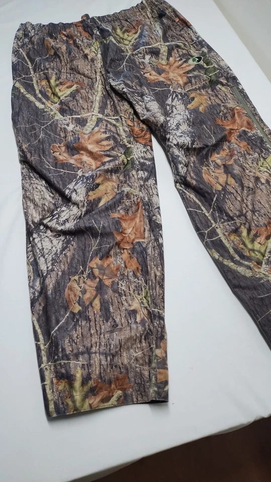 Pantalones de caza Mossy Oak para hombre talla XL camuflaje aislado cordón cremallera pierna Foto 3 de 4
