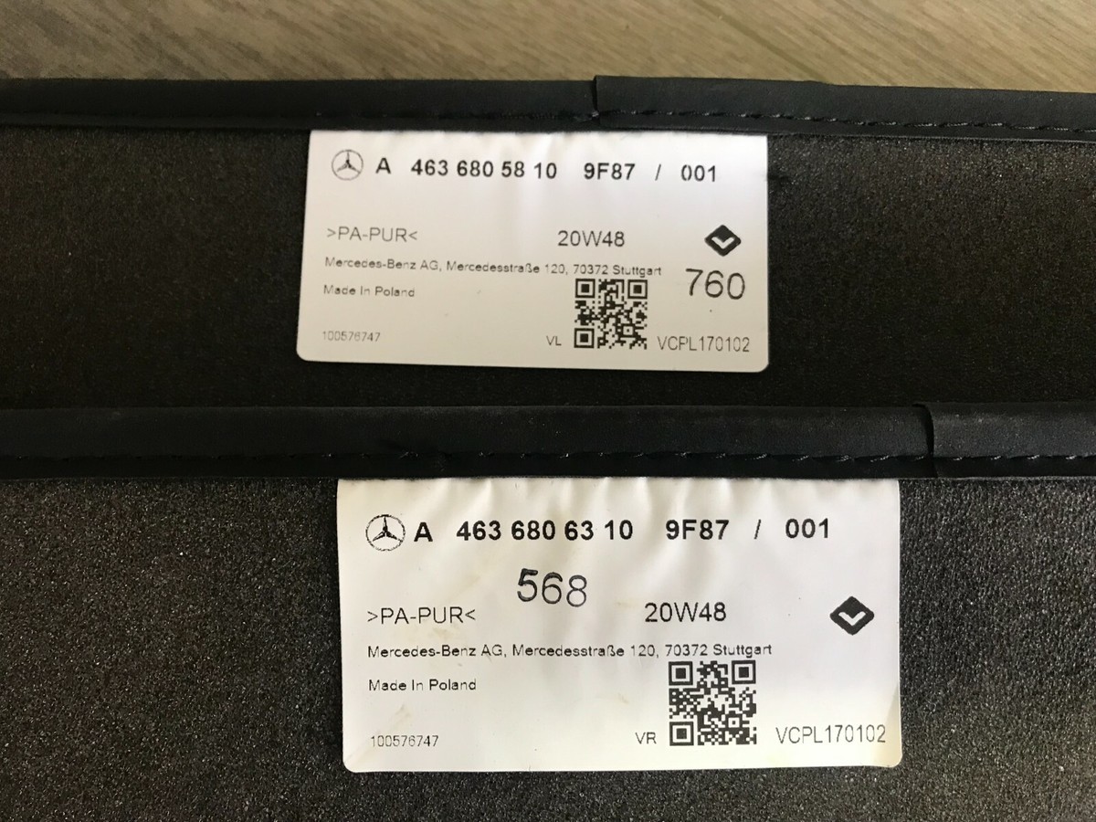 MERCEDES BENZ G CLASS AMG G WAGON INTERIOR FLOOR CARPET SET OEM  