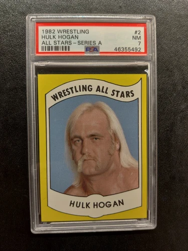 1982 Wrestling All Stars #2 Hulk Hogan Rookie RC PSA 7