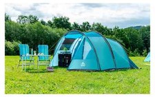 Camptime Uranus 6 Tunnel Tent Light Blue 6 Person Family Tent Camping