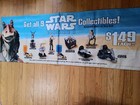 1999 Star Wars Episode 1 TACO BELL Toy & Cup Topper Banner 66.5" x 24" 