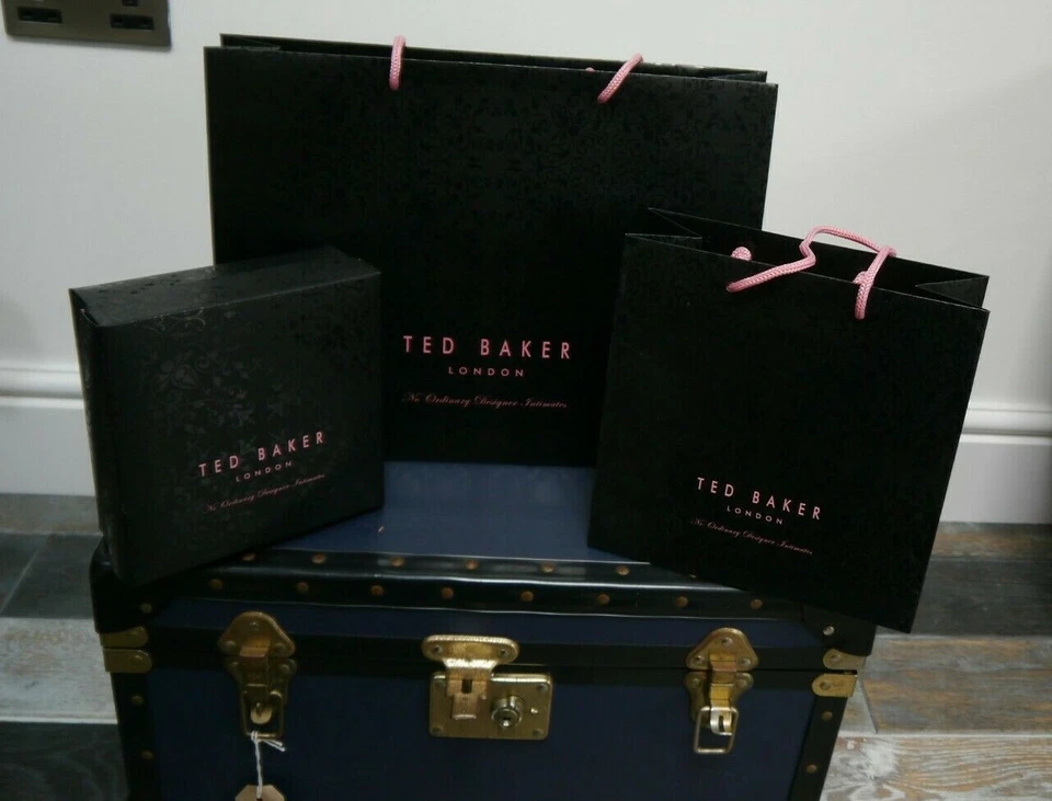 New Ted Baker black and pink gift bags large small git box sets different combos