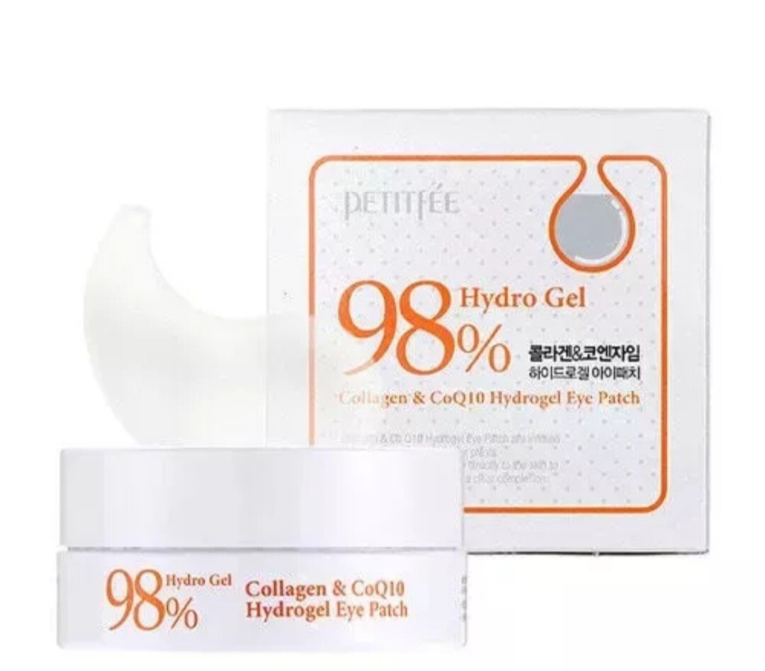 [PETITFEE]Collagen & Co Q10 Hydrogel Eye Patch 60pcs(30 pairs)/wrinkles,moisture