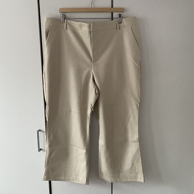Anthropologie Avec Les Filles Kunstleder Schlaghose Bagatelle Größe 2 XL