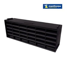 10 x Blue/Black Interlocking Air Brick Vents 9" x 3" Grille Air Flow Ventilation