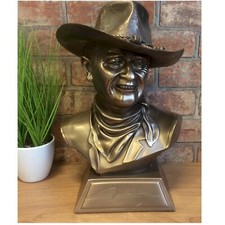 Nemesis Now Large Bronze John Wayne Bust Figurine Officially Licensed NEMB2269F6