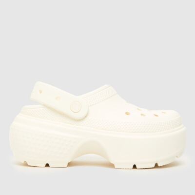 Crocs Klobige Plateau Knochen Stumpf Mega Kreide Clogs Sandalen Komfort Slipper