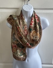 Vintage Flower Motif Rectangle Scarf. 51X10
