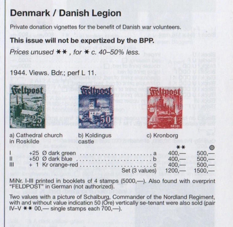 ✔️ GERMANY 3. Reich WWII FELDPOST Wapen SS blocks proof NG REPRODUCTION - Image 2 of 2