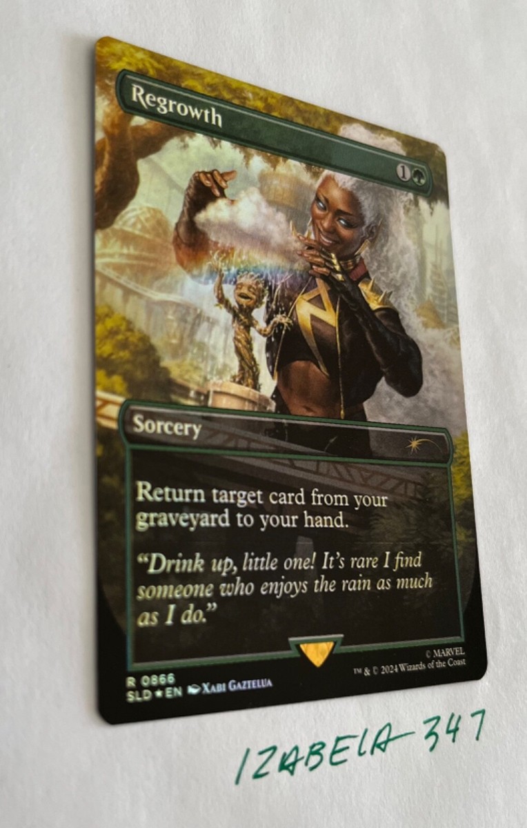 MTG Regrowth RAINBOW FOIL Secret Lair x MARVEL #0866 NM/M | eBay