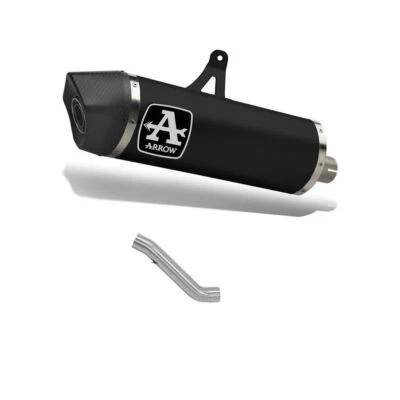 Silencieux ARROW Maxi Race Tech Aluminium Sombre pour Aprilia 1100 RSV 4 Factory - Photo 1/4