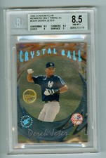 Derek Jeter 1995 Stadium Club Members Only Crystal Ball CB14 BGS Graded 8.5 NMMT