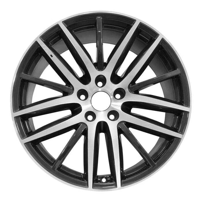 Maserati Wheel Rim 2014 2015  19" Rear #97337 #670016855 Machine/Charcoal