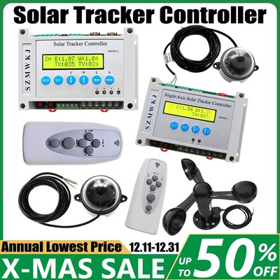 Single/Dual Axis Solar Panel Tracking Tracker Electronic Controller + Anemometer
