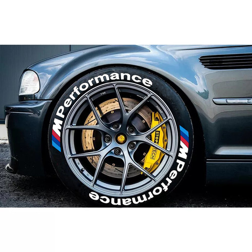 Rubber Tire Lettering Sticker 1.25" 15"-24" 3D Raised Letters Tire Decoration - Picture 5 of 16