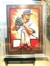 2015 YU DARVISH #75/99 PANINI DIAMOND KINGS RED FRAMED MATERIALS #150
