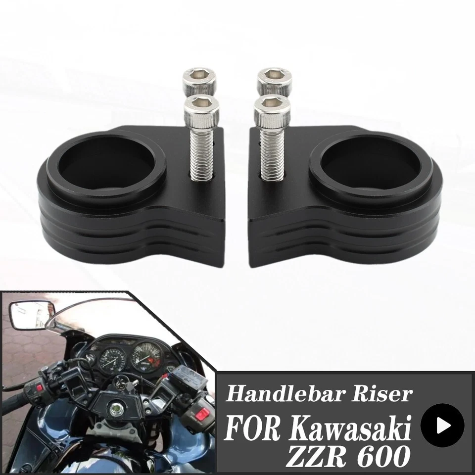 For Kawasaki ZZR600 ZZR-600 1990-2008 Motorcycle Handlebar Riser Lifting 20MM - Image 4 of 4