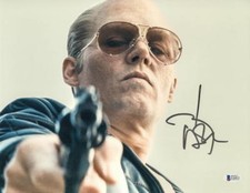 JOHNNY DEPP SIGNED 11X14 PHOTO AUTHENTIC AUTOGRAPH BLACK MASS BECKETT COA B
