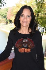 Happy Thanksgiving rhinestone glitter shirt XS S M L XL XXL 1X 2X 3X 4X 5X