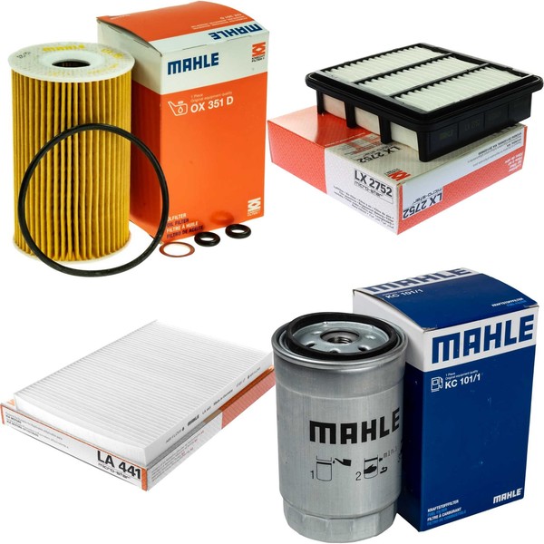 Mahle Kraftstofffilter KC 101/1 Innenraum LA 441 Luft LX 2752 ÖLfilter OX 351D-image