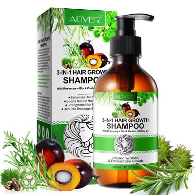 Shampoo Rosmarin Rizinus Batana Öl mit Biotin für Kopfhaut Pflege Haarwachstum